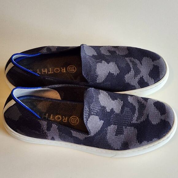 Rothy's Gray Camo Sneakers Slip On Size 7.5 - Picture 4 of 8